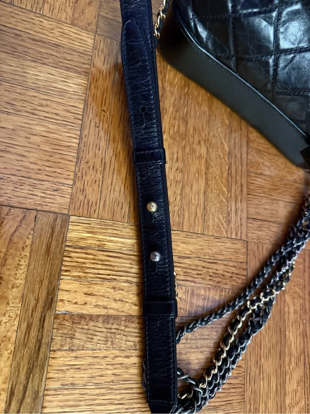 CHANEL Aged Calfskin Small Gabrielle